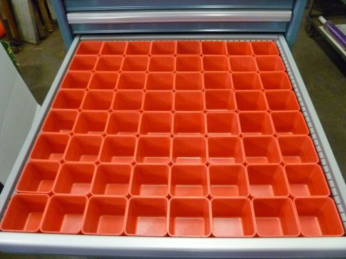 64   3&#034; x 3&#034; x 3&#034;  plastic boxes fit lista vidmar toolbox organizers dividers for sale