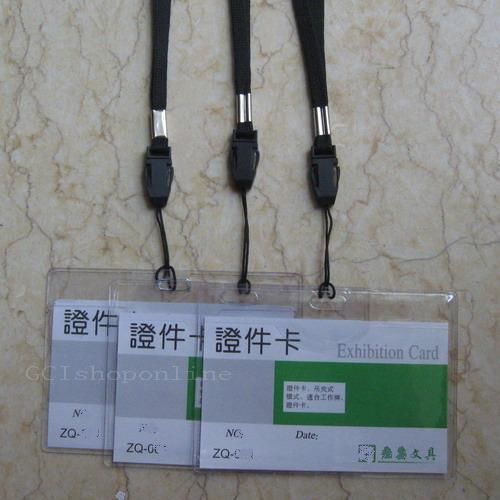 600 NECK STRAP LANYARDS AND 600 ID CARD HOLDERS BUSINESS horizontal