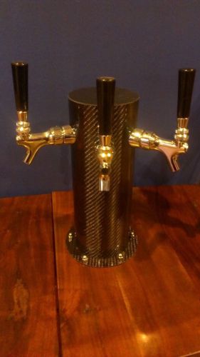 Draft tower - carbon fiber - three faucet for sale