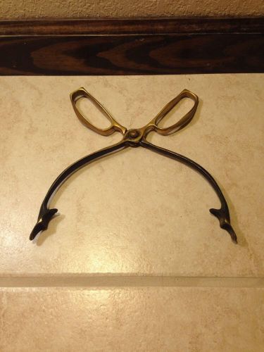Vintage Solid Brass Ice Tongs!