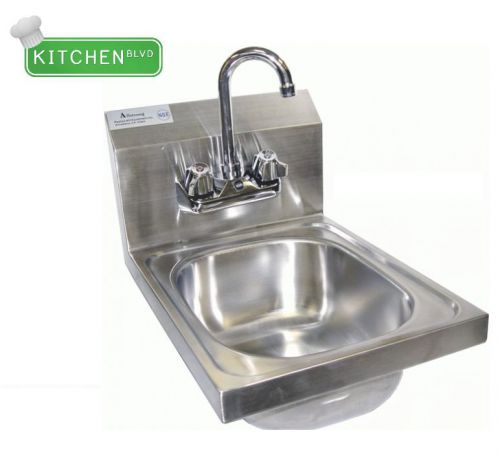 Stainless steel wall mount hand sink 12&#034;x17&#034; etl/nsf for sale
