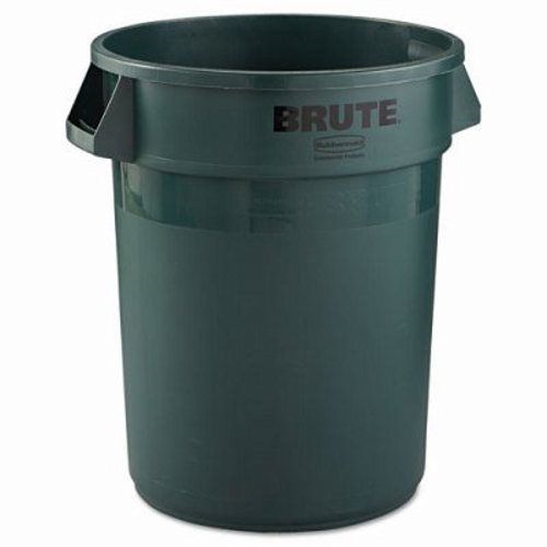 Rubbermaid Round Brute 32 Gallon Container, Green (RCP2632DGR)
