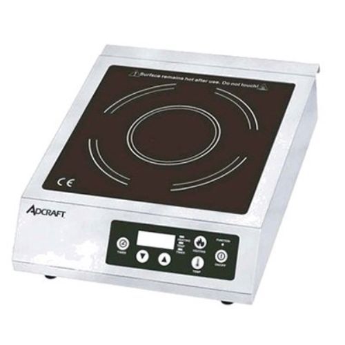 Adcraft Countertop Stainless Steel 180 Minute Timer Induction Cooker, 120 Volts
