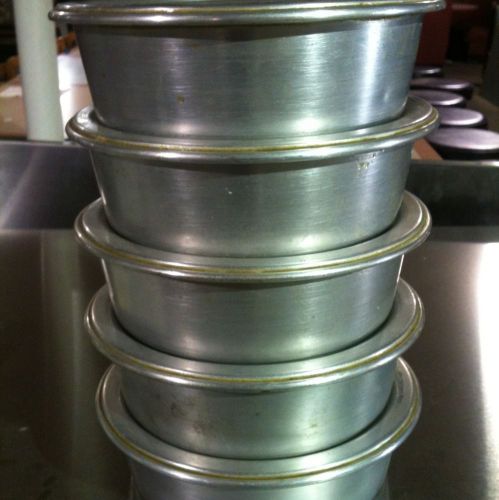 Used 7&#034; Stacking dough Pans (Set Of 5)
