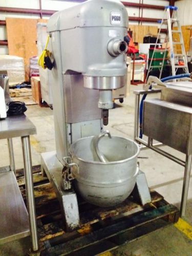 Hobart P660 60 Qt Commercial Dough Mixer with Bowl, Hook, and Attachment Hub