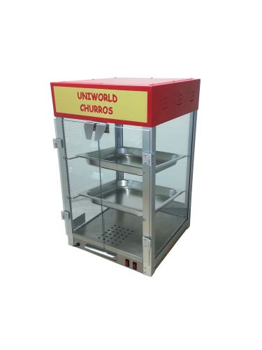 Churro display new, two shelf with light for sale