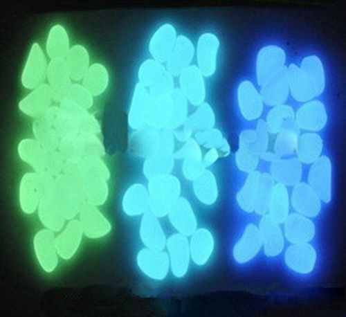 100pcs Artificial Yellow Green Luminous stones