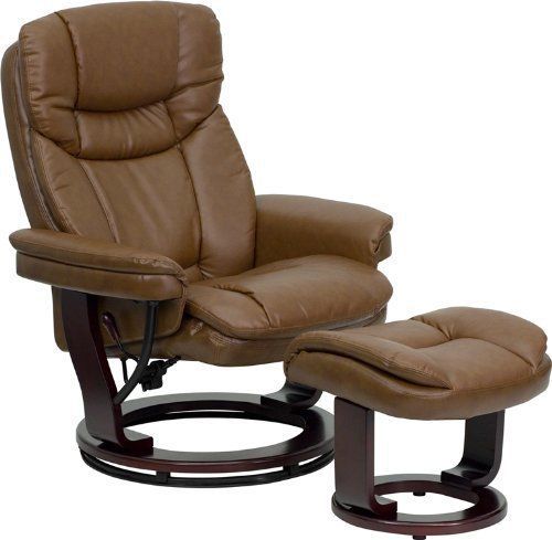 SALE NEW Flash Furniture Contemporary Palimino Leather Recliner Ottoman Chair