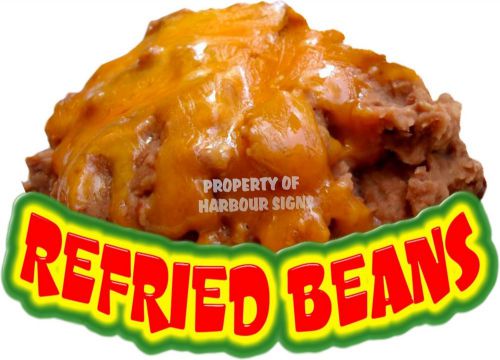 Refried Beans Decal 14&#034; Mexican Food Truck Concession Restaurant Vinyl Sticker