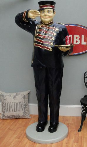 Benny the Butler lifesize COMEDIAN Porter STATUE hill funny man bell hop FUN