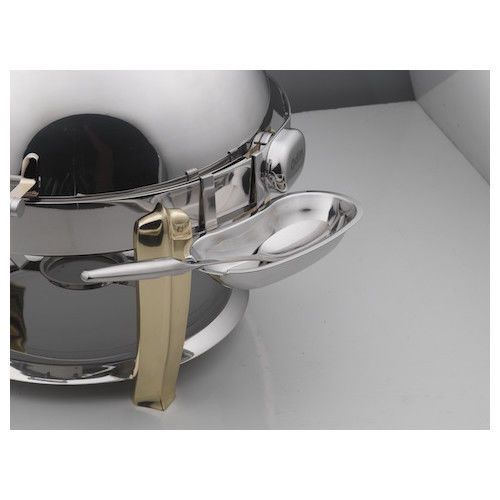 SMART Buffet Ware Round Roll Top Detachable Stainless Steel Spoon Holder