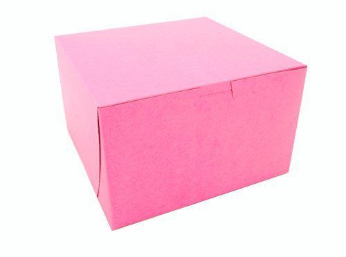 Southern champion tray 0845 pink paperboard non-window lock-corner box-case 100 for sale