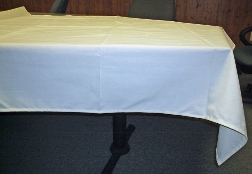 NEW 52&#034;x120&#034; Ivory Ultraspun Tablecloth