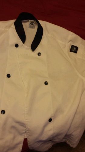 Men Chefs coat X Large white and black