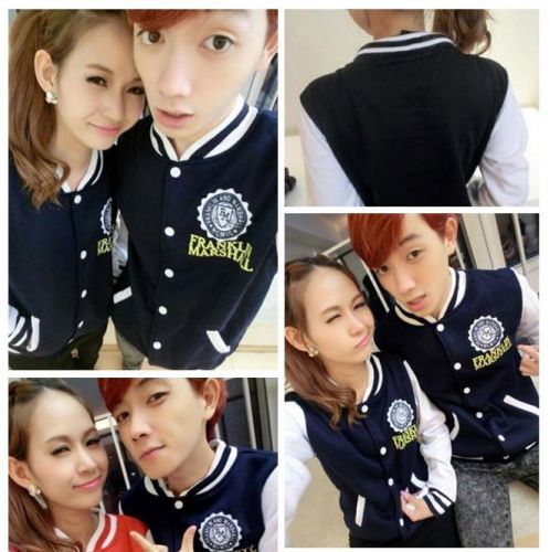 Baseball uniform thin coat jacket Slim casual cardigan sweater tide male