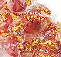 20LBS RED HOT FERRARA PAN ATOMIC FIREBALL CANDY / 20 LBS / 3/4 INCHES ROUND