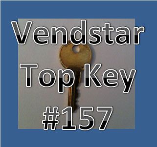 Vendstar 3000 4000 6000 Candy Machines Keys for Vending  #157 TOP KEY