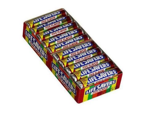 200 Rolls Lifesavers 5 flavor Hard Candy for Concession, Retail, Counter