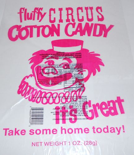 25 Cotton Candy Bags-Circus Clown-Gold Metal-Treat for Birthday Parties - New