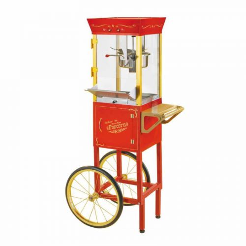 Nostalgia old fashioned movie time 53&#034; popcorn cart new for sale