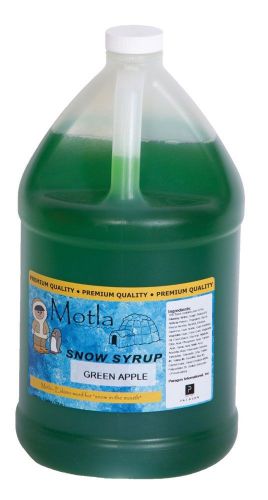 Motla Green Apple Sno-Cone Syrup (One Gallon)