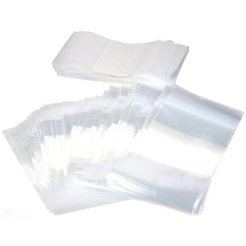 200 White Block Resealable Plastic Bags 6&#034; x 4&#034;