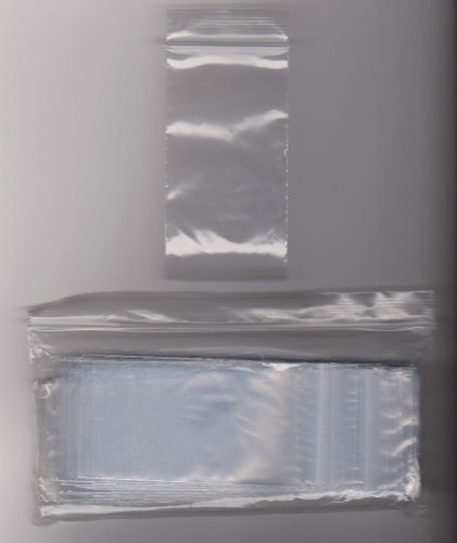 100 Zip top Plastic Bags 4x2 inch Resealable Bag Clear