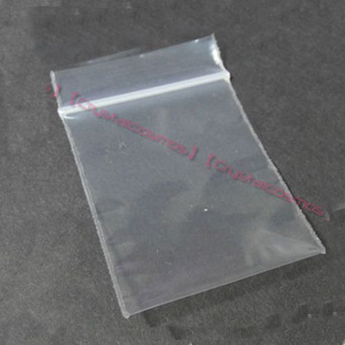 200 Small 1.5&#034;x2&#034; Ziplock Bag Reclosable Resealable Poly Clear Plastic Jewellery