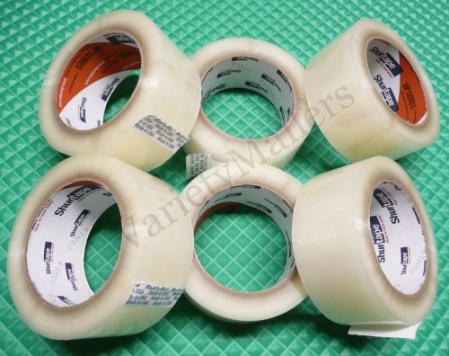 6 ROLLS CLEAR POSTAL SHIPPING TAPE 2&#034; x 330&#039; ~ STRONG 1.9 mil ~ MADE IN USA!