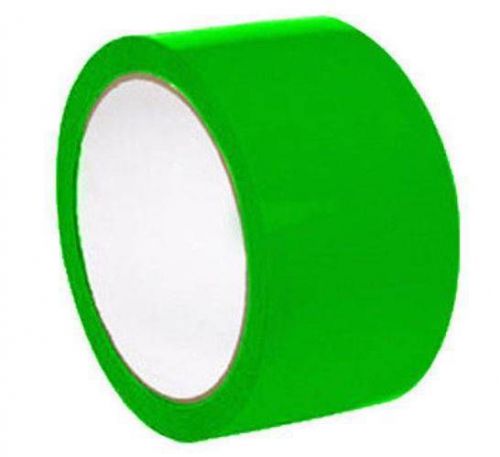 6 rolls colored packing machine tape 2&#034; x 1000 yard green 2 mil -overstock item for sale