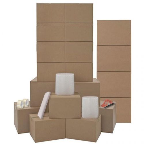 Moving Boxes Kit For One Room - 20 HEAVY DUTY Moving Boxes &amp; Packing Supplies