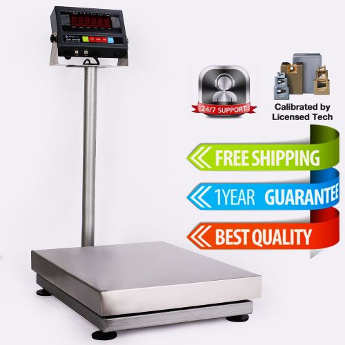 New 600lb/0.05lb Bench Shipping Scale | Floor Scale w Heavy Duty Metal Indicator