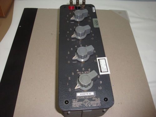 Genrad general radio gr  1432-q precision ohm decade resistor box for sale