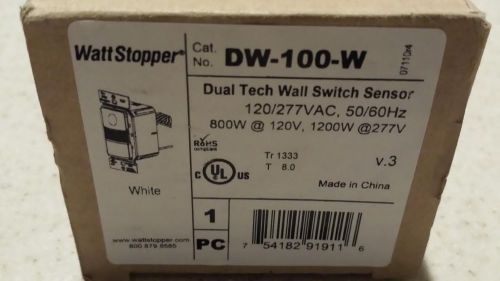 Watt stopper dw-100-w dual technology wall mount occupancy sensor for sale