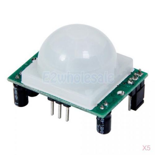 5x dc 4.5v- 20v pyroelectric infrared ir pir motion sensor detector modules for sale