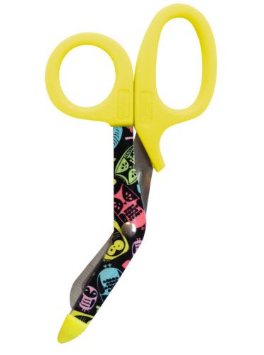 Scissors utility shears medical emt ems 5.5 new lime black owl blades prestige for sale