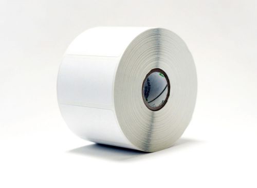 4 x 4 plain white Direct Thermal Labels, 3&#034; core, 1000/roll for Zebra, Dymo etc.