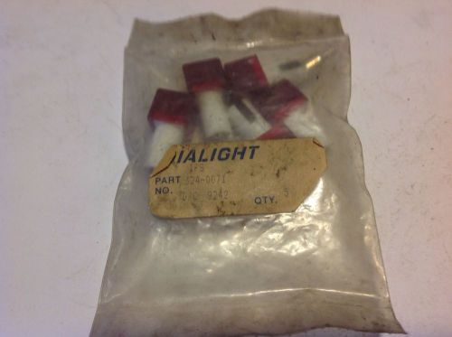Dialight 324-0071 Lamp Cover Red, Package Of 5