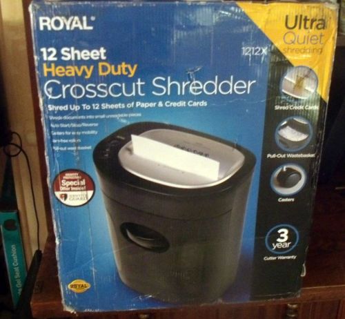 Royal paper shredder 12x12 for sale