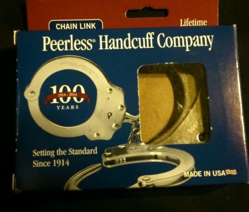 Peerless mod 700c dbl locking handcuffs 2 keys + 1 free universal cuff key for sale