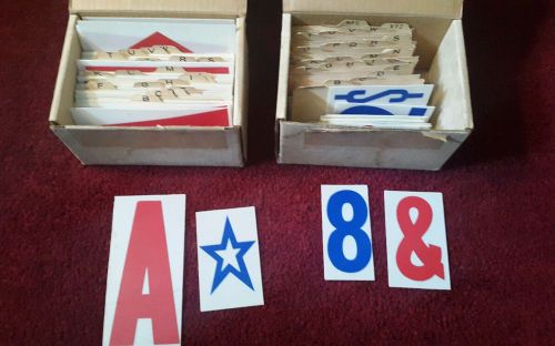 Large collection new old stock 4&#034; &amp; 6&#034; sign letters