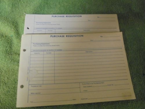 (2) Tops 3243 Purchase Requisition Forms