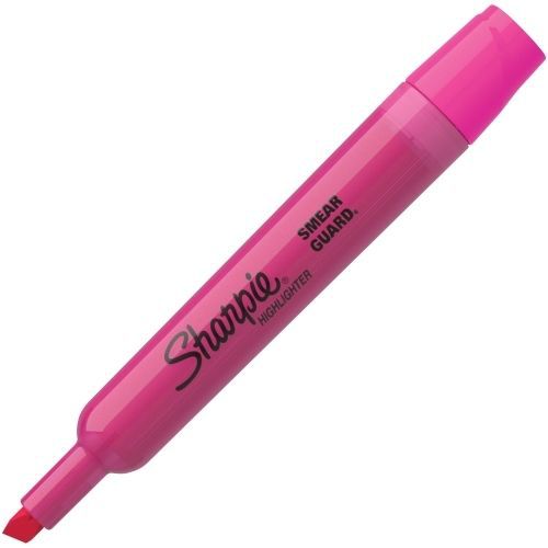 LOT OF 4 Sharpie Highlighter - Tank - Fluorescent Pink Ink - 12 / Pk - SAN25009