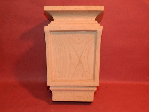 MAPLE Arts &amp; Crafts Architectural Wood Corbell Carving  5&#034; W x 8&#034; T x 3 1/8&#034; D