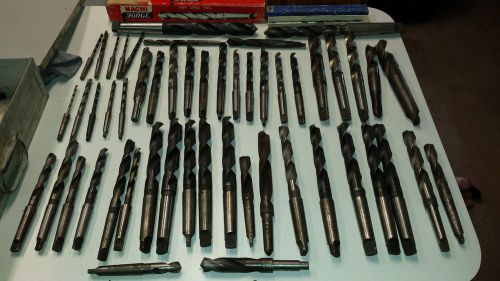 55 Large Morse Taper Drill Bits National, Union ect Nice LOT Approx 60lbs