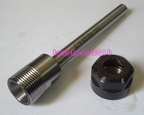 C10-ER16A-100L Straight Shank Collet Chuck Holder CNC Lather Milling 10mmx100mm