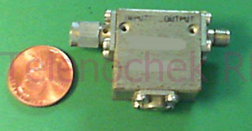 Rf microwave single junction isolator 2145 mhz cf/  570 mhz bw/  40 watt / data for sale