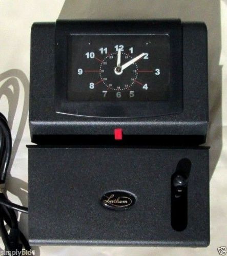 Lathem 2121 Time Time Clock Mechanical, Black with key