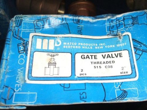 #14 BRASS 515 CO GATE VALVES FROM MATCO ( 2 INCH ) #2 UNITS IN EACH BOX, 7 BOXES