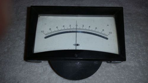 API 561 DC Microamperes Shielded Meter -10  to + 10 Amperes SD 5&#034; Steampunk UA
